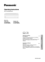Page 1Français English
ACXF55-01820 Model No.
Indoor Unit Outdoor Unit
CS-XE9SKUA
CS-XE12SKUACU-XE9SKUA
CU-XE12SKUA
Operating Instructions
Air Conditioner
RFP
Operating Instructions
Air Conditioner2-14
Thank you for purchasing Panasonic Air Conditioner.
Installation instructions attached.
Before operating the unit, please read these operating 
instructions thoroughly and keep them for future 
reference.
Instructions d’utilisation
Climatiseur15-27
Merci d’avoir acheté un climatiseur Panasonic.
Instructions...