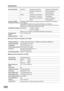 Page 188
188
Specifications
„For Email / Internet Fax (Option for UF-7200)
„ Network Scanner (Option for UF-7200)
Scanner Resolution Horizontal :  203 pels/inch (8 pels/mm) : Standard and Fine Resolution
:  406 pels/inch (16 pels/mm) : Super Fine Resolution
:  600 dpi : 600 dpi Resolution
Vertical :  98 lines/inch (3.85 lines/mm) : Standard Resolution
: 196 lines/inch (7.7 lines/mm) : Fine Resolution
:  391 lines/inch (15.4 lines/mm) : Super Fine Resolution
: 600 dpi : 600 dpi Resolution
One-Touch / ABBR....