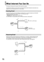 Page 7676
What Inter net Fax Can Do
This section introduces the functions of the Internet Fax feature.
The Internet Fax feature not only sends and receives Email but also forwards fax documents via a 
telephone line and broadcasts them via a relay station.
A scanned document can be transmitted to an Internet Fax or a remote computer as an Email file
attachment. Attached files must be in either of the following formats:
• Internet Fax :TIFF format (TIFF-F)
• Computer :TIFF (TIFF-F) format or PDF format.
For more...