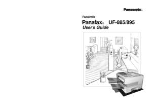 Page 1FacsimileUser’s Guide
Matsushita Graphic Communication Systems, Inc.CORPORATE OVERSEAS SALES AND
OPERATION MANAGEMENT DEPARTMENT
2-3-8 Shimomeguro, Meguro-ku, Tokyo, Japan 153-8687Printed in Japan
User’s GuideEnglish
Facsimile
DZSD000792-6
UF-885/895
UF-885/895
UF-885
UF-895 