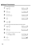 Page 136134
To set the Relayed XMT FAX Parameters;
To set your Own Telephone Number, Network Password and Own Network Address;
1
  
2
  
3
     
4
5
  
1
  
2
  
3
Enter your machine’s full telephone number (max. 36 digits).
Ex:
4
Continued on the next page.
FUNCTION7
S E T  M O D E         ( 1 - 6 )
ENTER NO. OR 
∨ ∧ 
4SETFAX PARAMETER(01-99)
        NO.=
❚
40SET40 RELAY XMT REQUEST
 1:INVALID
2
40 RELAY XMT REQUEST
 2:VALID
SETSTOP
FUNCTION7
S E T  M O D E         ( 1 - 6 )
ENTER NO. OR 
∨ ∧ 
5SETOWN TELEPHONE...