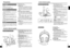 Page 3RQT8948
4
00
5
RQT8948
ENGLISH
Transmitter’s rear panel
Headphones
g ATT control ( page 10) 
Switch to [0 dB] when sound from an analog input is 
low. The standard setting is [-8 dB].
h LINE IN terminal ( page 10)To connect to the audio out terminals of AV equipment 
such as a video cassette recorder or television (not 
included).
i  DIGITAL IN 1, 2 terminal (optical digital input) 
( page 9)To connect to digital equipment such as a DVD player 
or a television (not included).
j  DIGITAL OUT terminal...