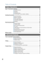 Page 4Table of Contents
4
Basic Transmission Settings ........................................................................................ 42
■General Description ....................................................................................... 42
■Contrast ......................................................................................................... 42
■Resolution ...................................................................................................... 42
■Verification Stamp...