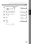 Page 33One-Touch/Abbreviated Dialing Numbers
33
Editing One-Touch/Abbreviated Dialing Numbers
Programming 
Your Mac hine
To erase the se ttings of One-Touch/ABBR Dialing numbe r
1
    
1: ONE -T OU CH
2: ABB R NO .
2Select   for One-Touch Dialing number
Select   for ABBR. Dialing Number
Ex:ON E-T OU CH <   >
PR ESS  O NE -TC H  OR  
∨ ∧
3
Enter the station you wish to erase.
Ex: SA LE S D EP T
9
-555 1234
4
 SA LE S D EP T
E
NTER TEL. NO.
5
To return to standby, press  .
ON E-T OU CH <   >
PR ESS  O NE -TC H...