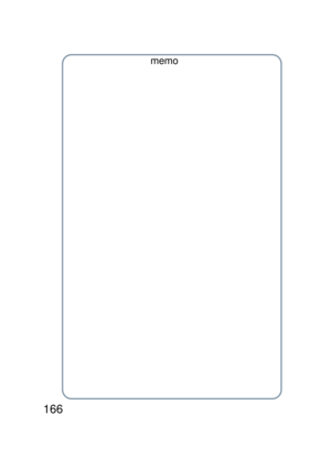 Page 166166
memo
PJQMC1259ZA_USA_memo.fm  166 ページ  ２００８年８月２２日　金曜日　午後４時５９分 