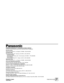 Page 36F0201W1031 @
PANASONIC BROADCAST & TELEVISION SYSTEMS COMPANY
DIVISION OF MATSUSHITA ELECTRIC CORPORATION OF AMERICA
Executive Office:
3330 Cahuenga Blvd W., Los Angeles, CA 90068   (323) 436-3500
EASTERN ZONE: 
One Panasonic Way 4E-7, Secaucus, NJ 07094   (201) 348-7621
Southeast Region:
1225 Northbrook Parkway, Ste 1-160, Suwanee, GA 30024   (770) 338-6835
Central Region:
1707 N Randall Road E1-C-1, Elgin, IL 60123   (847) 468-5200
WESTERN ZONE: 
3330 Cahuenga Blvd W., Los Angeles, CA 90068   (323)...