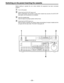 Page 28– 28 –
Switching on the power/inserting the cassette
Before starting to operate the unit, check whether the equipment has been connected
properly.
1Turn on the power.
2Check that the AUTO OFF lamp is off.
When condensation has formed or some other trouble has occurred, the AUTO OFF
lamp lights, and all operations are disabled.
3Insert the cassette tape.
Insert the tape at its proper position without force.
4Check that the STOP lamp is on.
When the tape is inserted, the cylinder rotates automatically, the...