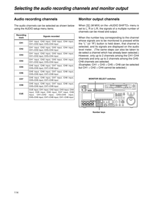 Page 114114
POWEROFFON
HEADPHONES
PUSH
LOCKFULL
CH CONDITIONMONITORFULL/FINEREMOTELR9P 50PRS-232CCH12345678CUE
XL/L/M-cassetteDo not insert S-cassette
without adapterEJECT
AUDIO CH SELECTSHIFTABC DEF GHI
JKL MNO PQRSPREVIEW/
REVIEWPRE-
ROLLA IN A OUT
HOME RF1 ASSEMADJUSTSHTL
REV FWDVA R JOG
STAND BYRECORDER INPUT CHECKPLAYER
SERVOEDIT PLAY REC
REW STOP FFREC INHIBIT
PUSH-INTERINSERT RF2
VIDEOUNITYTC CUE
AUDIOUNITYDIAG MENU
TRIMSET
INOUTAUTO
EDIT789
456BSTUV WXYZ123ENT0CT F
F1 F2 F3 F4 F5...