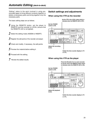 Page 2929
POWEROFFON
HEADPHONES
PUSH
LOCKFULL
CH CONDITIONMONITORFULL/FINEREMOTELR9P 50PRS-232CCH12 3 4 5 6 7 8CUE
XL/L/M-cassetteDo not insert S-cassette
without adapterEJECT
AUDIO CH SELECTSHIFTABC DEF GHI
JKL MNO PQRSPREVIEW/
REVIEWPRE-
ROLLA IN A OUT
HOME RF1 ASSEMADJUSTSHTL
REV FWDVA R JOG
STAND BYRECORDER INPUT CHECKPLAYER
SERVOEDIT PLAY REC
REW STOP FFREC INHIBIT
PUSH-INTERINSERT RF2
VIDEOUNITYTC CUE
AU DI OUNITYDIAG MENU
TRIMSET
INOUTAUTO
EDIT789
456BSTUV WXYZ123ENT0CT F
F1 F2 F3 F4 F5...