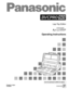 Page 1AJ-P
Operating Instructions
Lap-Top Editor
F0500W @ Printed in Japan
VQT8648P
Use the dedicated AJ-B95 AC adapter. 