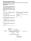 Page 5454
Preparing tapes for editing
Direction of tape travel
First assemble editing Present position where
IN point is registered
1ST EDIT TC setting 
1ST EDIT recording Title recording:
Approx. 7 sec.
Return 9 sec. 23 sec.
00:00:03:00 00:00:00:00 23:59:37:00
Characters and symbols can be superimposed onto
the video signals (black burst signals) and recorded
for about 7 seconds after the start of 1ST EDIT, but
this can be done only in the 525i mode.
Recording the editing titles, editing dates, equipment...