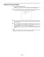 Page 73–73–
Setting the Synchro Scan Mode
1Set the MENU SET/OFF switch to SET.
The page on which the previous setting menu operations were completed appears on the
viewfinder screen. (When the menu is used for the first time, the first page appears.)
2Press the PAGE button repeatedly until the SYNCHRO SCAN page shown below appears.
(This operation can also be performed using the PAGEoUP/DOWN function.)
3Press the UP (the value increases) or DOWN (the value decreases) button repeatedly to
display the desired...