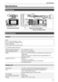 Page 31Specifications
31
Specifications
Dimensions
176 mm (6-15/16 inches)329 mm (12-15/16 inches)
426 mm (16-25/32 inches)
191 mm (7-17/32 inches)
171 mm (6-23/32 inches)
Specifications
General
Power
DC 7.2 V (when the battery is used)
DC 12 V (when the AC adaptor is used)
Power consumption
19.5 W (when the LCD monitor is used)
 indicates safety information.
Ambient operating temperature 0°C - 40°C (32°F - 104°F)
Ambient operating humidity 10% - 80% (no condensation)
Weight Approx. 2.2 k] (4.9 lbs.) (body...