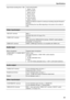 Page 35Specifications
35
Approximate recording time (1 GB) 
f AVC-G6 2CH MOV: 
Approx. 13 min
 
f SHQ 2CH MOV: 
Approx. 25 min
 
f HQ 2CH MOV: 
Approx. 78 min
 
f LOW 2CH MOV: 
Approx. 135 min
These are reference values for continuous recording using the Panasonic \
products.
The recording time may differ depending on the scene or the number of 
clips.
Video input/output
 terminal BNC×1
HD (3G/1.5G), SD: 0.8 V [p-p], 75 Ω
 terminal BNC×1
Also used as the  terminal,  switch selection
Composite: 1.0 V [p-p], 75...