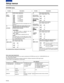 Page 3434 (E)
CONTENTS
Setup menus
The underlined items indicates the initial setting.
SYSTEM menu
No./Item Description
18
SYS H
OFFSETSystem phase adjustment.
0000 –3:–13.4 µsec0001 –2:–8.96 µsec0002 –1:–4.52 µsec00030:0 sec0004 1:+4.52 µsec0005 2:+8.96 µsec0006 3:+13.4 µsec

Factory settings will remain unchanged even if an
attempt is
19
SYS SC/HThis sets whether the system phase is to be
adjusted by the unit or from the external
encoder remote controller.
0000REMOTE:
The system phase is adjusted from the...