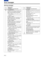 Page 6868 (E)
CONTENTS
Warning messages
Error messages
PriorityOMonitor display
ODescription
OVTR operation and corrective action
HighE-04 (UNKNOWN SIG)
This appears when the SDTI input signals are not
DVCPRO or DV format signals. (The data stream
format complies with the SMPTE 321M standard.)
VTR:No recording operations can be performed.
OCheck whether the SDTI input has been
connected properly.
(This warning is displayed when SDI signals are
being input.)
PriorityOMonitor display
ODescription
OVTR operation...