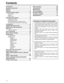 Page 6
Contents
6
Introduction ......................................................7
Included accessories  ......................................7
Options .............................................................7
Features ...........................................................8
Control reference guide .................................10
•Front Panel ......................................................10
• Display .............................................................15
• Rear Panel...