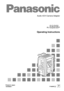 Page 2Audio 4CH Camera AdapterAJ- P
Operating Instructions
F1000W @
Printed in Japan
VQT9058-1  P 