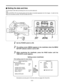 Page 32– 32 –
1Set the POWER switch to ON.
The first step to take after purchasing the unit is to set the date and
time.
(With a DVCPRO VTR, the shooting date and time data is recorded separately from the images.  In order for this
data to be recorded correctly, first set the date and time.)
2The setting screen (MENU) appears in the viewfinder when the MENU
SET/OFF selector switch is set to SET.
– MAIN FUNCTION –
iTCG CLEAR
RECRUN/FREERUN : REC
DF/NDF : DF
SCENE DATA SAVE
SCENE DATA UNDEL
BATT. SELECT : DIGIT...