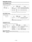 Page 115– 115 –
Item
BLACK
WHITE (V. SAW)
BLACK COMPE
WHTE COMPE
Variable
rangeRemarksVF
display
——
——
ON
OFF
ON
OFF
Auto black shading (digital) activated
Auto white shading (V. SAW) activated
Black compensation ON/OFF
White compensation ON/OFF
ENG
ENG
ENG
ENG
Set ting Menu Screens
AUTO SHADING Screen
This page performs the auto shading settings. Align the arrow with the desired BLACK or WHITE item and press the UP or
DOWN button to execute the setting.
The underlined setting in the Variable range column...