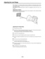 Page 30–30–
Adjusting the Lens Flange
When images are not clearly focused at both the telephoto and wide-angle positions during
zoom operations, adjust the flange back (the distance from the lens mounting surface to the im-
age formation surface).
Once adjusted, the flange back does not need to be readjusted as long as the lens is not
changed.
Adjustment method
Check the position of each part of the lens which must be operated in order to adjust the flange
back with the lens Handling Instructions.
Adjusting the...