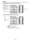 Page 58–58–
Displays
Remaining Battery Level and Audio Level Displays
Remaining tape length
When the amount remaining
on the tape is more than
30 minutes long, all seven
segments up to the “F” posi-
tion appear lighted.
When it is less than 30 min-
utes long, one segment will go
off for every 5-minute reduc-
tion in the length.
Remaining battery levelAudio CH level meter
VTR Section Operation/Status-Related Displays
Warning display
RF:Lights when video head clogging occurs.
SERVO:Lights when the servo is out of...