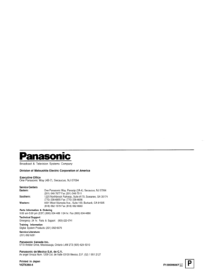 Page 136Broadcast & Television Systems Company 