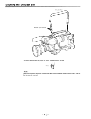 Page 43Mounting the Shoulder Belt 