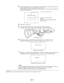 Page 673Place the white pattern over a location with the same conditions as the light source illuminat-
ing the subject and zoom up to project white on the screen.
A white object (white cloth, white wall) near the subject can also be used. The white area
required is as shown below.
1/4 or more of the screen width
White cloth1/4 or more of the screen height
Take care not to allow high-intensity spots to
enter the screen.
4Adjust the iris of the lens.
5Press the AUTO W/B BAL switch to the WHT side and release the...