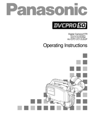 Page 1PAJ-
Operating Instructions
Digital Camera/VTR 