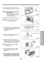 Page 1313
Features and Installation
Type C7
Screw
ScrewPower cord
Foam-Strip8
Window locking bracket10
9. Attach each Frame curtain to the window
sash using screws 
(Type C). (See Fig. 6)
CAUTION: DO NOT DRILL A HOLE IN THE
BOTTOM PAN.
The unit is designed to operate
with approximately 1/2 (12.7mm)
of water in bottom pan.
10. Slide the unit into the cabinet. (See Fig. 7)
CAUTION: For security purpose, reinstall
screws at cabinets sides.
11. Cut the foam-strip 
to the proper length
and insert between the upper...