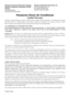 Page 36Panasonic Room Air Conditioner
Limited Warranty
Panasonic Consumer Electronics Company or Panasonic Sales Company (collectively referred to as the Warrantor) will repair 
this product with new or refurbished parts in case of defects in material or workmanship, free of charge, in the USA or Puerto 
Rico in accordance to the following (All time periods start from the date of the original purchase).
ALL COMPONENTS: (1) YEAR PARTS AND LABOR.
SEALED REFRIGERATING SYSTEM (compressor and interconnecting tube):...