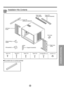 Page 11Foam-PE
(Adhesive-Backed)Foam-PE
(Adhesive-Backed)
Type C (5) Type D (2)Type A (14)Carriage Bolt  (2) Lock Nut  (4) Type B (7)
Foam strip
(Plain-Back)
Right frame 
curtain Drain pipe
Window locking
bracket
Left frame 
curtain
Sill bracket(2)Support bracket(2)
11
Features and Installation
Installation Kits Contents
Top retainer bar is in product package. 