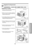 Page 1111
Features and Installation
Foam-PETop retainer bar
Top retainer barFoam-PE
Screw
(Type A)Screw(Type A)
Shipping screws
Lower guide
PREPARATION OF CHASSIS
1. Remove the screws which fasten the cabinet at
both sides and at the back.(See Fig.1)
2. Slide the unit out from the cabinet by gripping the
base pan handle and pulling forward while
bracing the cabinet.(See Fig.2)
3. Cut the window sash seal to the proper length.
Peel off the backing and attach the Foam-PE to the
underside of the window sash.(See...