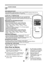 Page 2020
Instrucciones de Funcionamiento
OPERATION
TEMP
TIMER
MODE
ECONOMYFAN SPEED
ENECNDIDO/APAGADO
• Para ENCENDER el sistema presione el botón, y para APAGARLO presione el botón otra vez.
• Este botón tiene prioridad sobre todos los otros botones.
• Cuando Ud. Io enciende por primera vez, el sistema está en el y la temperatura es de 72˚F (22°C).
AJUSTE DE LA TEMPERATURA
• Este botón puede controlar la temperatura del cuarto automáticamente.
  La temperatura se puede ajustar de grado en grado, desde 60˚F...