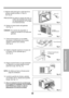 Page 2929
Características e Instalacion
Tornillo
TornilloConrdon
de Alimentacion
7
Chapa de soporte para
la ventana
9
Tira de Goma8
Tipo C
9. Adjunte cada panel guía a cada lado de la
ventana usando tornillos 
(Tipo C).
(Ver Fig. 6)
PRECAUCION: No perfore la charola del fondo. La
unidad está diseñada para operar
con aproximadamente 1/2 de agua
en la charola del fondo.
10. Deslice el chasís dentro del gabinete.
(Ver Fig. 7)
CUIDADO: Por razones de seguridad, re
instale los tornillos en los lados del
gabinete....