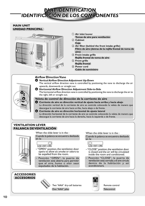 Page 1010
VENTILATION LEVER
PALANCA DE VENTILACIÓN
When the slide lever is in the :
Cuando la palanca se encuentra deslizada
en la:
– “OPEN” position, the ventilation door
opens to allow air, smoke or odors to
be expelled from the room.
– Posición “OPEN”, la puerta de
ventilación está abierta para permitir
que el aire, humo u olor sean
expulsados de la habitación.When the slide lever is in the :
Cuando la palanca se encuentra deslizada
en la:
– “CLOSE” position, the ventilation door
is closed and the air will...