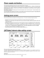 Page 2020
Setting panel screen
[INTVideo] internal video setting screen Power supply and backup
The operation panel settings are stored in the memory when the power is turned off.
The default settings are established when the power is turned back on by selecting [Power] >[Reset] on the [Setup] initial
setting screen, and the system is started from the settings which were established at the completion of the previous session
by selecting [Power] >[Preset].  If [Demo] has been selected on the [Setup] panel, the...