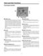 Page 66
Modify
POWERX / Y
Pb / PrON
OFF
ASPECTZ
HV
ON
PATTERN
CENTERSCENE
GRABBEREDITORHOLD
DR
POWER switch
This is used to switch the AC power on and off.  Select
“Power” from the “Setup” initial setting screen: “Reset” is
selected to establish the default setting when the power
is turned ON, and “Preset” is selected to start operation
using the same settings which were in effect upon
conclusion of the previous operation.  When [Demo] is
selected, the demo mode is established after the power
is turned on....