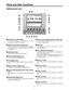 Page 99
SET UPINT
VIDEODSK
FADEAUDIOEFFECTS
POS.X  119
Z  235X  107
EVENT
00E
ME Time
02:00FPattern2101
INT
WhtTransition
Pattern
Edge
EffectsHard
OffLight
On
Mo Modif dify
CONTRAST
DR
Parts and their functions
Setting panel area
LCD (liquid crystal) display
The effect parameters, time settings and other
information are shown on this display.
19
A
2
Joystick, Z parameter display area
During positioning, the X/Y/Z parameters are displayed
here; during the color settings, the Pb/Pr/Y parameters
are displayed.
3...