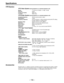 Page 156– 156 – Specifications
VTR Section
VTR Video System (during playback on a standard playback unit)
Bands:Y; 30 Hz to 5.75 MHz o1.0 dB/p3.0 dB
S/N ratio:55 dB
K factor (2T pulse):Within 2%
Y/C delay:Within 30ns
VTR Audio System (during playback on a standard playback unit)
Sampling frequency:48 kHz (synchronized to video)
Quantization:16 bits
Frequency response:20 Hz to 20 kHzt1.0 dB (at reference level with OFF setting
for MIC LOWCUT on setting menu)
Dynamic range:85 dB or more (at 1 kHz, AWTD)...