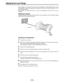 Page 30–30–
Adjusting the Lens Flange
When images are not clearly focused at both the telephoto and wide-angle positions during
zoom operations, adjust the flange back (the distance from the lens mounting surface to the im-
age formation surface).
Once adjusted, the flange back does not need to be readjusted as long as the lens is not
changed.
Adjustment method
Check the position of each part of the lens which must be operated in order to adjust the flange
back with the lens Handling Instructions.
Adjusting the...