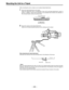 Page 42–42–
Mounting the Unit to a Tripod
When mounting the unit to a tripod, use an optional tripod attachment.
1Mount the tripod attachment to the tripod.
Select the attachment hole in consideration of the unit’s and tripod attachment’s center of
gravity. In addition, check that the diameter of the selected hole matches the diameter of
the universal head’s camera mounting screw.
Note
When the tripod attachment pin does not return to its original position after the camera has been
detached, hold down the red...