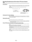 Page 96–96–
Recording Simultaneously with the Internal VTR and an External
VTR
Connections
Mount the AJ-YA900P 26-pin/12-pin output adaptor (option) to the unit, connect the external
VTR with the 26-pin cable, and set the audio input level selector switch of the external VTR to
“60 dB”.
SW201 on the CAM ENC Printed Circuit Board of the unit must be set to ON side.
(See page 98.)
Checking the Function Settings
Check that the settings of the functions which control the 26-pin interface are set to BOTH or
ON at...