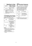 Page 121.
10
Setting the Clock
Example: To set 11:25 a.m. or p.m.  
• Press Clockonce.
➤ Colon flashes.
2.• Enter time of day using
the number pads.
➤ Time appears in 
the display window;
colon continues 
flashing.
3.• Press  Clock.
➤ Colon stops flash-
ing; time of day is 
entered. 
NOTES:
1. To reset the clock, repeat step 1-3.
2. The clock will retain the time of day as long as the oven is plugged in and
electricity is supplied.
3. Clock is a 12 hour display.
4. Oven will not operate while colon is...