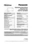 Page 1Operating Instructions
Microwave Oven
Household Use Only
Model No. NN-SN960S
Safety Information
Precautions .........................Inside cover
Important Safety Instructions .........1-3
Installation and Grounding
Instructions .......................................4-5
Safety Precautions ...........................6-7
Operation
Timer Feature (Kitchen Timer/Stand
Time/Delay Start) .................................19
Microwave Shortcuts ......................20-21
Food...