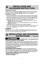 Page 64
—IMPROPER USE OF THE GROUNDING PLUG
CAN RESULT IN A RISK OF ELECTRIC SHOCK. 
Consult a qualified electrician or service person if the grounding instr\
uctions are not com-
pletely understood, or if doubt exists as to whether the appliance is pr\
operly grounded. If it
is necessary to use an extension cord, use only a three wire extension c\
ord that has a
three-prong polarized grounding plug, and a three-slot receptacle that w\
ill accept the plug
of the appliance. The marked rating of the extension...