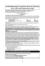 Page 2927
Limited Warranty & Customer Services Directory
(For U.S.A and Puerto Rico only)
PANASONIC CONSUMER MARKETING COMPANY OF NORTH AMERICA,
DIVISION OF PANASONIC CORPORATION OF NORTH AMERICA
One Panasonic Way, Secaucus, new Jersey 07094
Panasonic Consumer Microwave Oven
Limited Warranty
Limited Warranty Coverage (For USA and Puerto Rico Only)
If your product does not work properly because of a defect in materials or workmanship, Panasonic Consumer Marketing 
Company (referred to as “the warrantor”) will,...