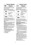 Page 1816
Sensor Reheat   
FeatureSensor Cook    
Feature
NOTE:
Casseroles- Add 3 to 4 tablespoons of liquid,
cover with lid or vented plastic wrap. Stir when
time appears in the display window.
Canned foods- Empty contents into casse-
role dish or serving bowl, cover dish with lid or
vented plastic wrap. After reheating, let stand
for a few minutes.
Plate of food- Arrange food on plate; top with
butter, gravy, etc. Cover with lid or vented
plastic wrap. After reheating, let stand for a
few minutes.
DO NOT USE...