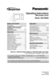 Page 1Operating Instructions
Microwave Oven
Model: NN-SN968
Safety Information
Precautions .........................Inside cover
Important Safety Instructions .........1-3
Installation and Grounding
Instructions .......................................4-5
Safety Precautions ...........................6-7
Operation
Timer Feature (Kitchen Timer/Stand
Time/Delay Start) .................................19
Microwave Shortcuts ......................20-21
Food Characteristics............................22
Cooking...